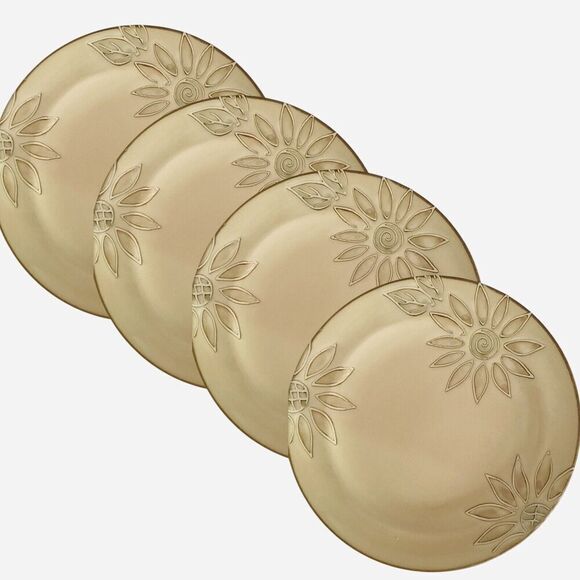 Pfaltzgraff Daisy Chain Deep Dish Dinner Plate 11" Cream Embossed Set Of 2 - Picture 7 of 8